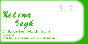 melina vegh business card